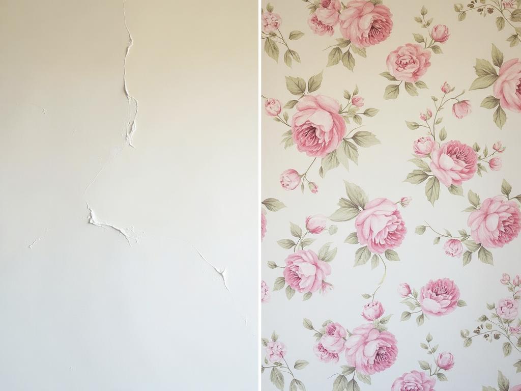 Tapezierarbeiten - Vorher Nachher Vergleich